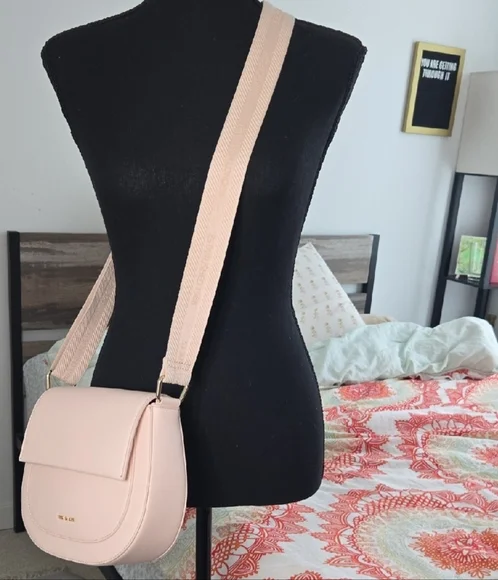 Ted Baker Pink and Cream Crossbody Bag - Picture 3 of 8